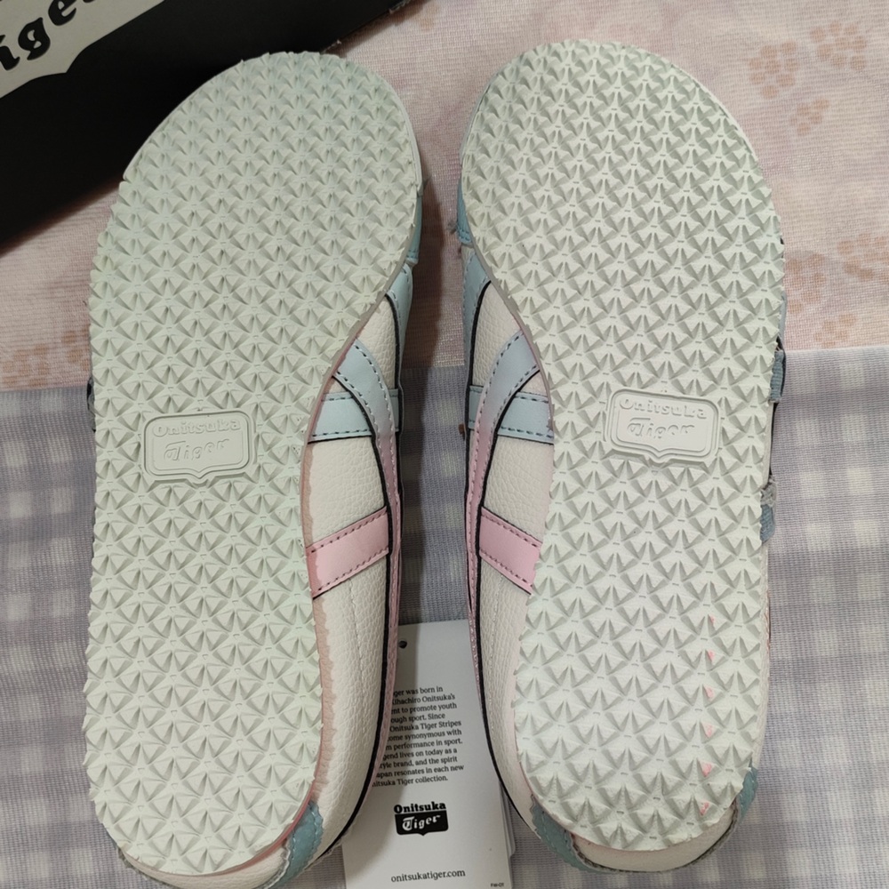 Onitsuka Tiger by Asics Women’s Pastel Blue, Pink & White Sneakers - Picture 7 of 7